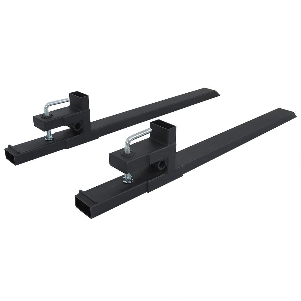 Clamp On Bucket Loader Attachment Skid Steer Tractor Pallet Forks 60" 4000Lbs