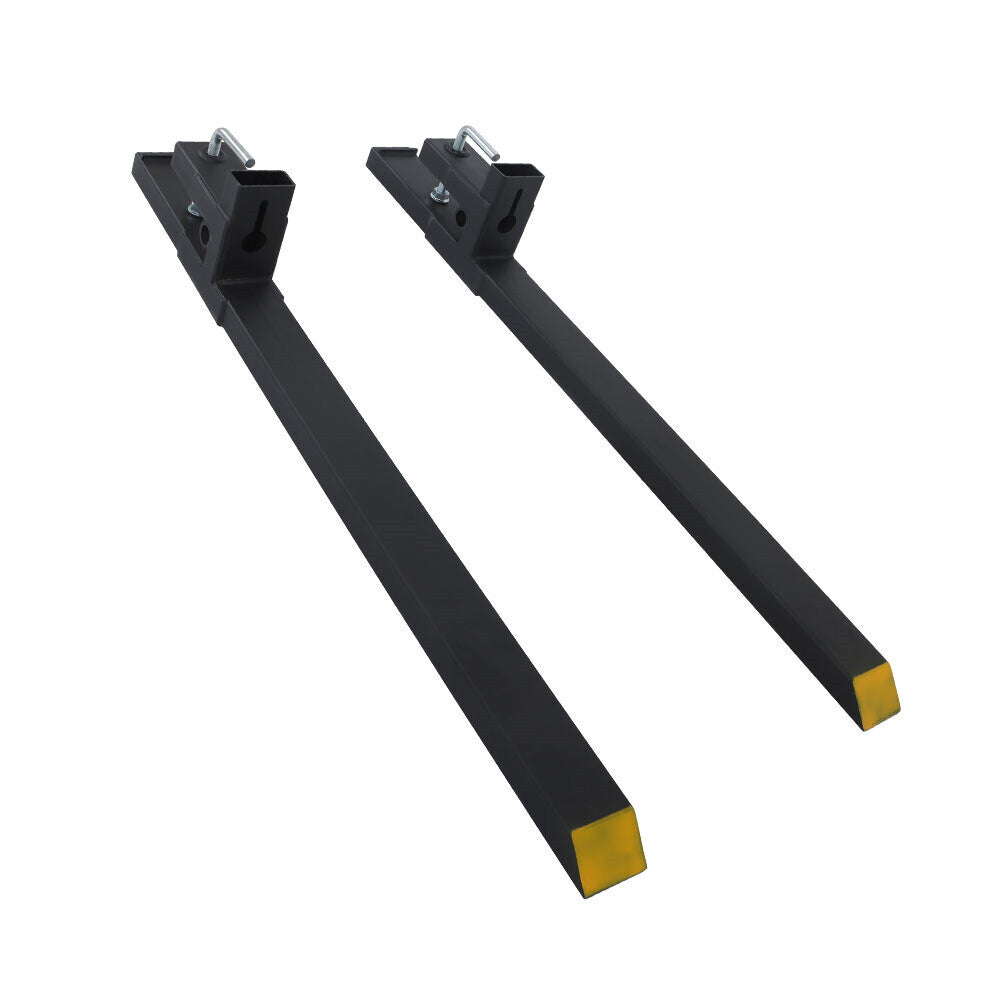 Clamp On Bucket Loader Attachment Skid Steer Tractor Pallet Forks 60" 4000Lbs