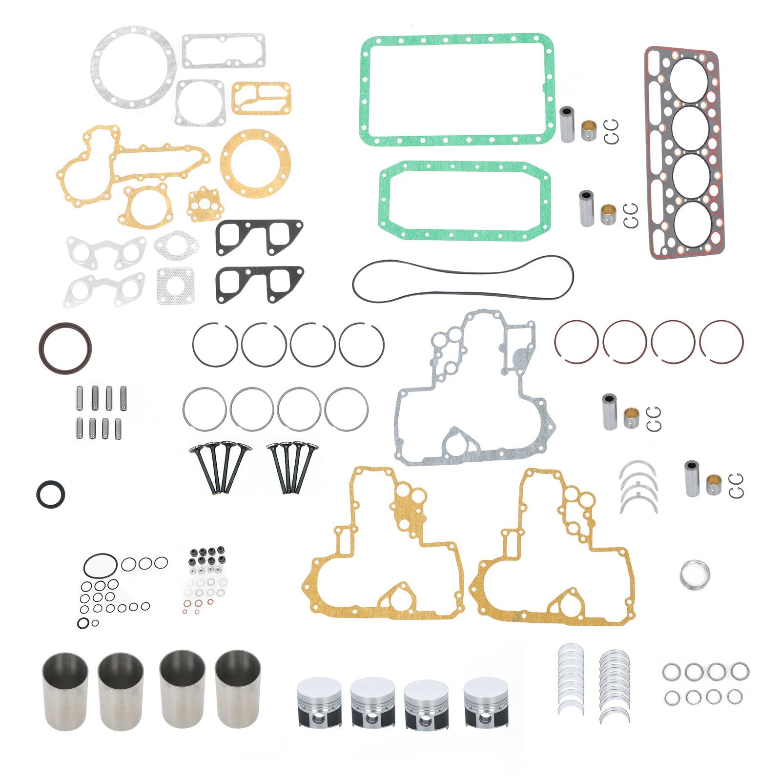 Overhaul Rebuild Kit for Kubota V1702 V1702B Engine KH90 Bobcat 743 733