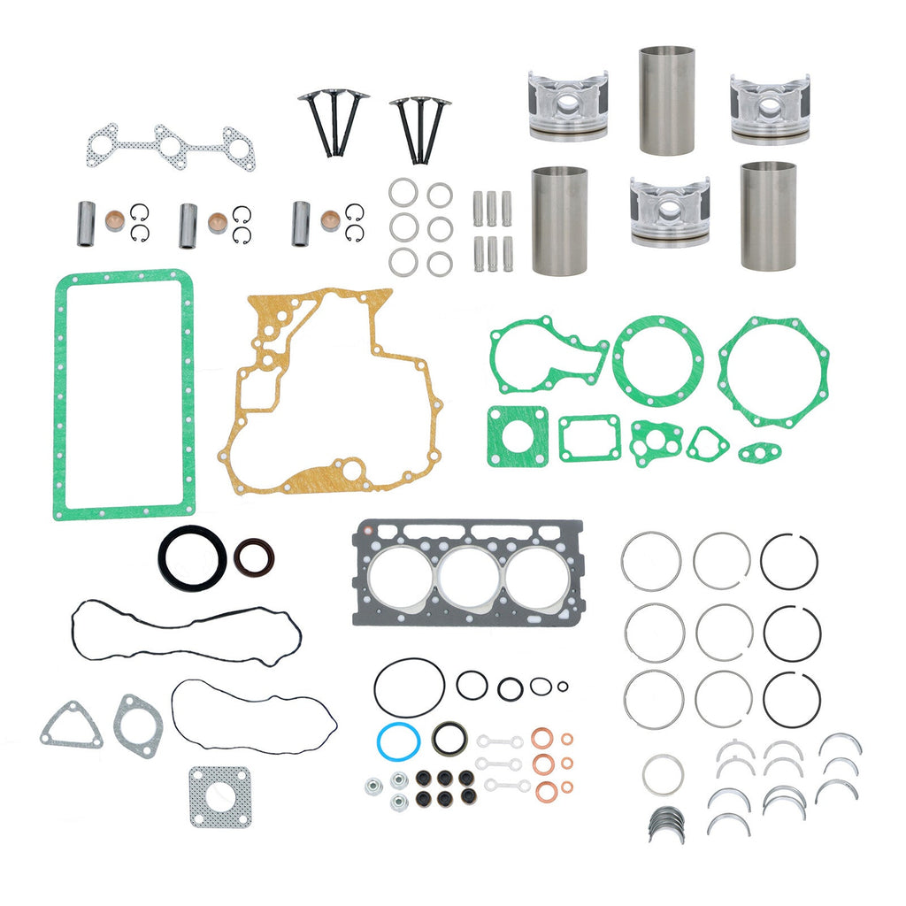 Overhaul Rebuild Kit 3 Cylinders For Kubota D902 Engine RTV900G RTV900G9