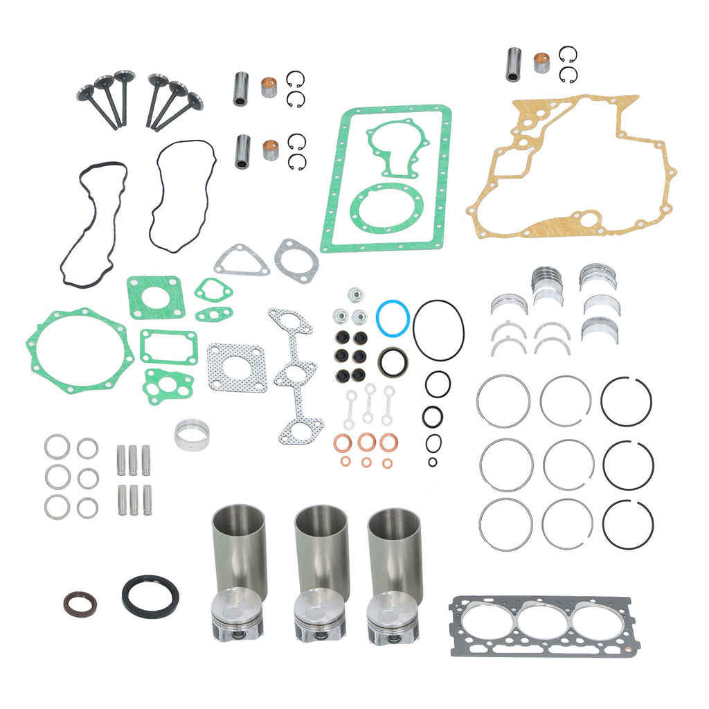 Overhaul Rebuild Kit 3 Cylinders For Kubota D902 Engine RTV900G RTV900G9