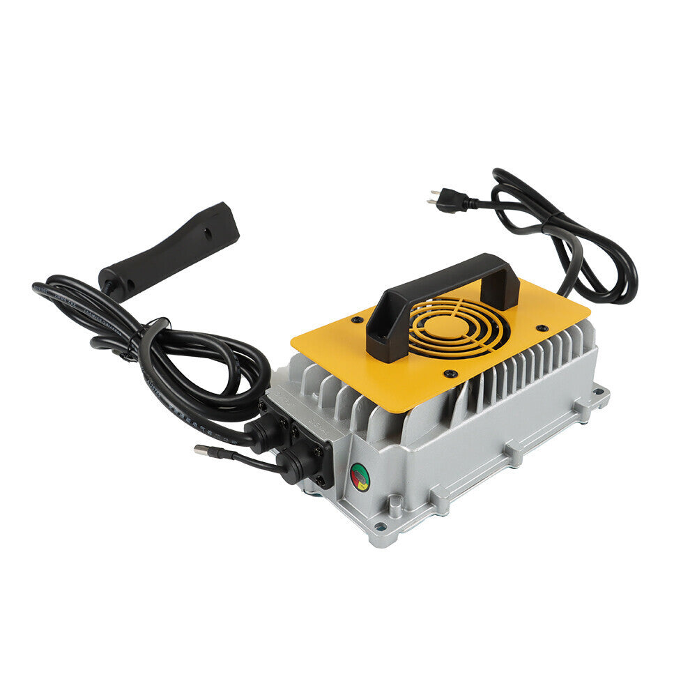 New Battery Charger 3-Pin Triangular Plug 48V 17A For E-Z-GO TXT/RXV Golf Carts