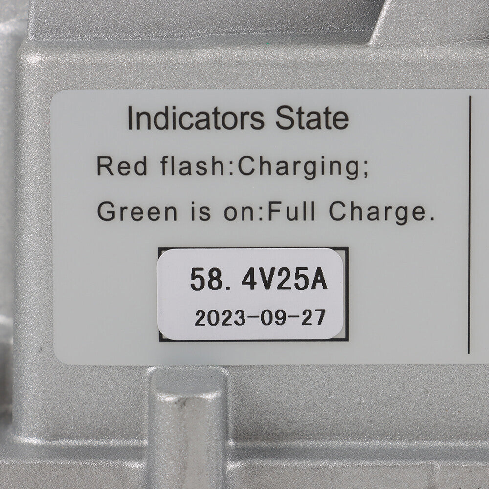 58.4V 25A(18A @110 VAC;25A @220 VAC) Lithium Battery Charger LiFePO4 Golf Cart