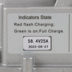 58.4V 25A(18A @110 VAC;25A @220 VAC) Lithium Battery Charger LiFePO4 Golf Cart