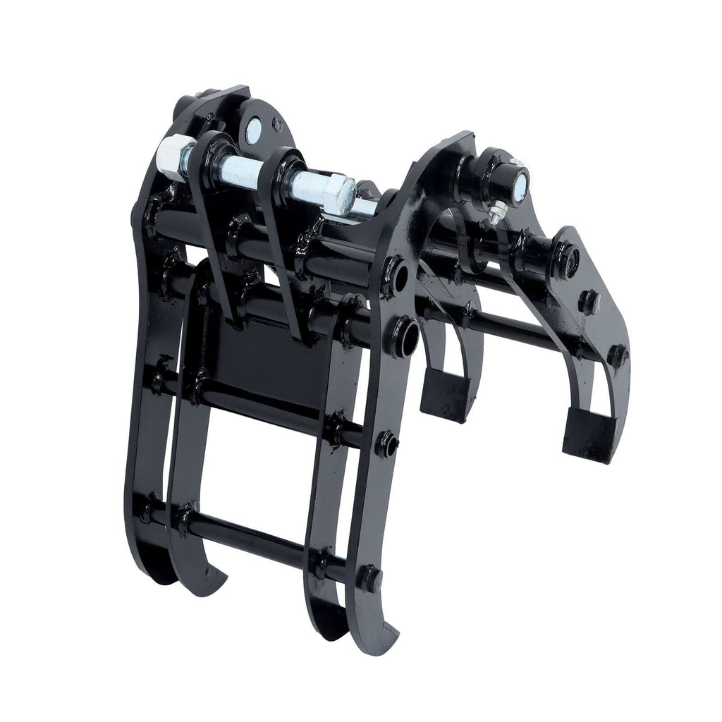 Universal Excavator Grapple Bucket - Wide Jaw Claw Attachment for Mini Diggers