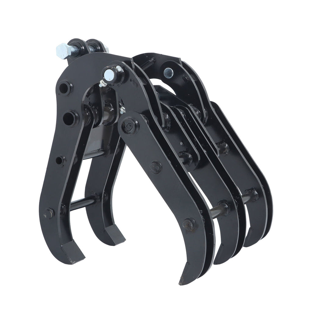 Universal Excavator Grapple Bucket - Wide Jaw Claw Attachment for Mini Diggers