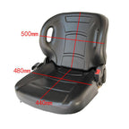 Universal Forklift Seat w/ Seatbelt & Switch, Adjust Backrest