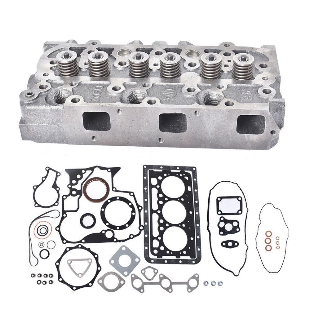 Complete Cylinder Head with Valves & Full Gasket Kit Fit For Kubota D902 RTV900