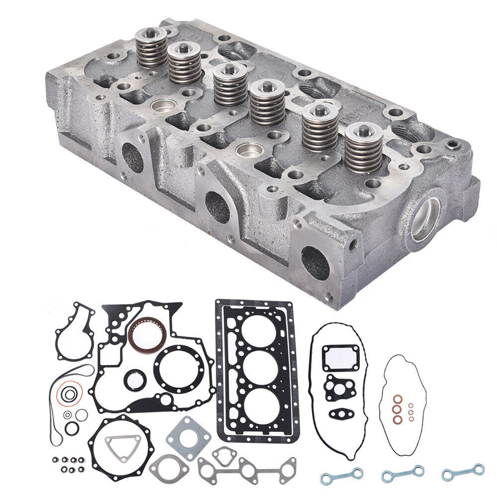 Complete Cylinder Head with Valves & Full Gasket Kit Fit For Kubota D902 RTV900