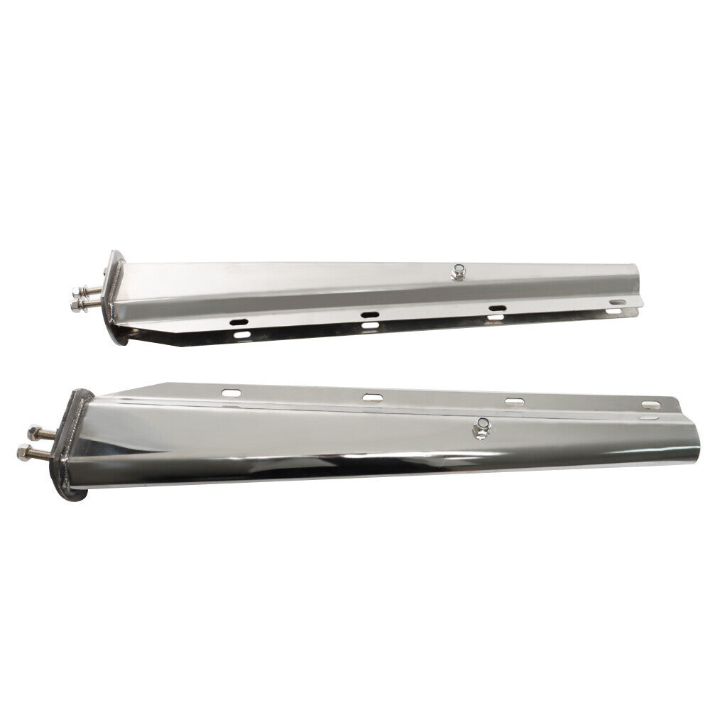 For Semi Truck 30In Straight Mud Flap Hanger Stainless Steel 1-1/8 Bolt Tapered