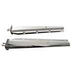 For Semi Truck 30In Straight Mud Flap Hanger Stainless Steel 1-1/8 Bolt Tapered
