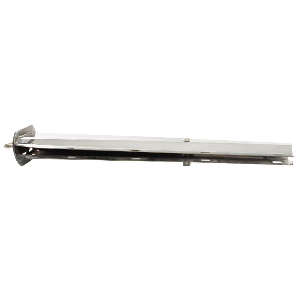 For Semi Truck 30In Straight Mud Flap Hanger Stainless Steel 1-1/8 Bolt Tapered