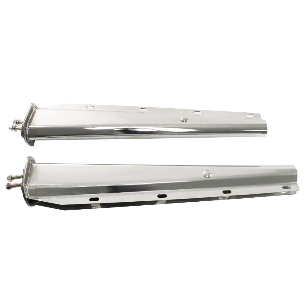 For Semi Truck 30In Straight Mud Flap Hanger Stainless Steel 1-1/8 Bolt Tapered