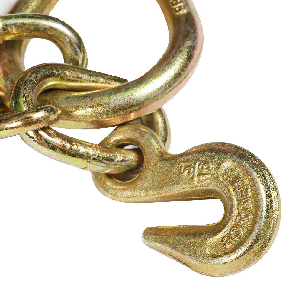 New V-Chain Bridle w/8" Medium J Hooks,T- Hook&J-Hook w/Grab Hooks 5/16''x3' G70