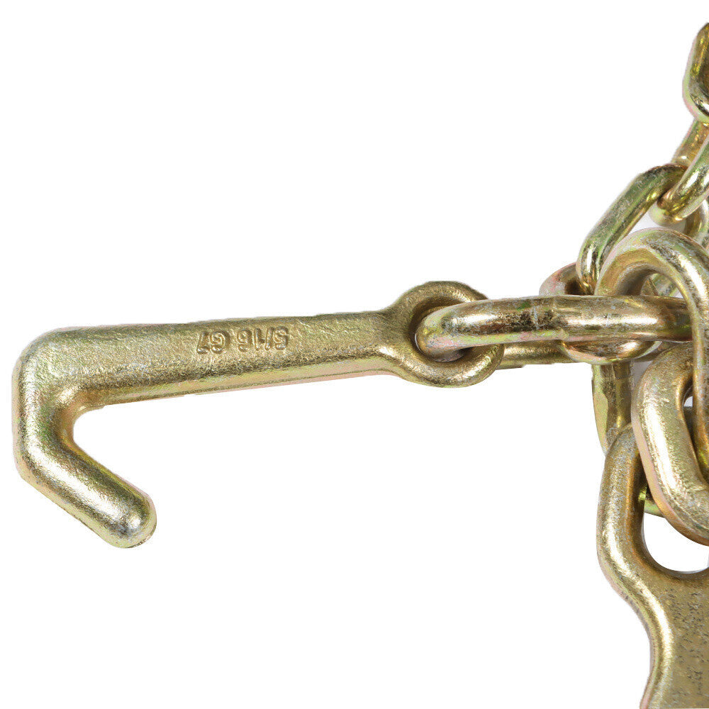 New V-Chain Bridle w/8" Medium J Hooks,T- Hook&J-Hook w/Grab Hooks 5/16''x3' G70