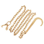 2Pack 5/16 x 10 FT Grade 70 Tow Chain 15" Mini J Hook Recovery Wrecker Axle