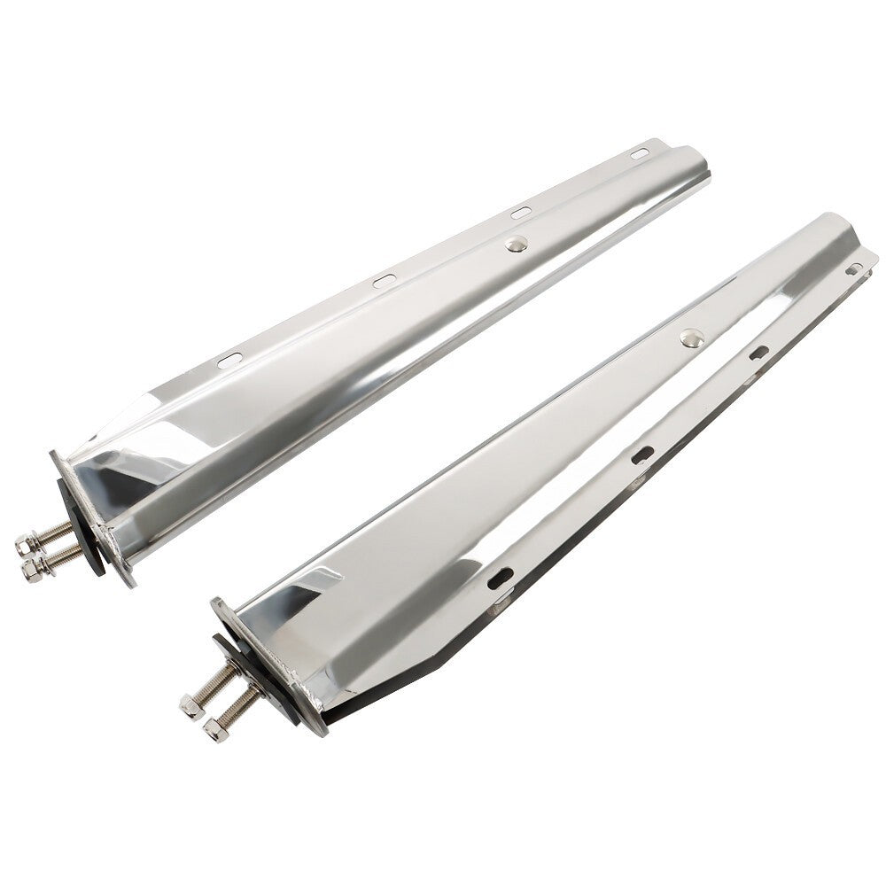 Bolt For Semi Truck Tapered 30" Stainless Steel Straight Mud Flap Hanger 1 1/8