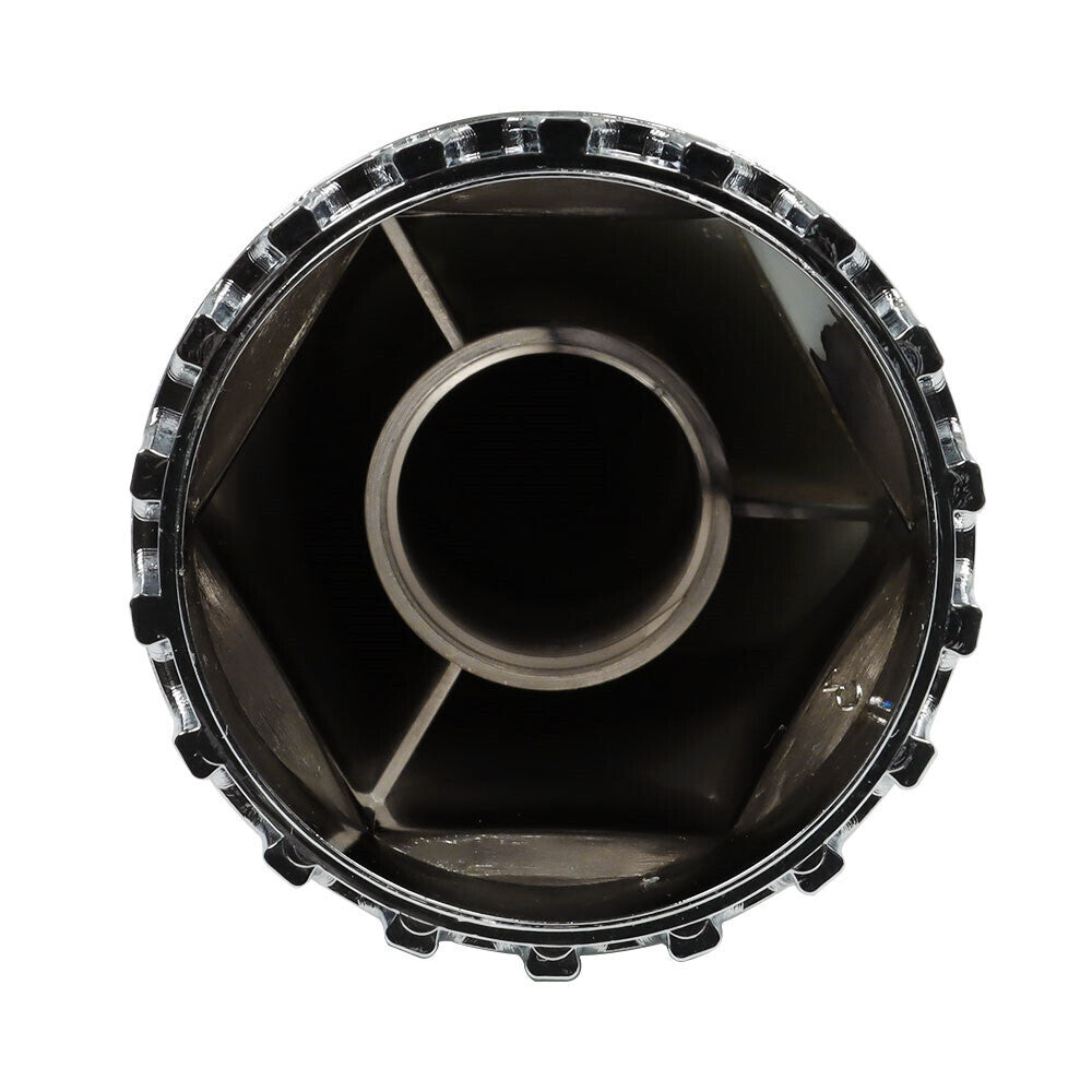 Fits Semi Truck 33mm Spiked Chrome Thread-on Nut Covers ABS Front Axle Cover Kit