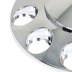 Fits Semi Truck 33mm Spiked Chrome Thread-on Nut Covers ABS Front Axle Cover Kit