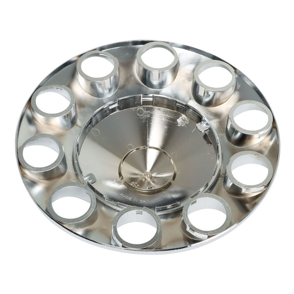 Fits Semi Truck 33mm Spiked Chrome Thread-on Nut Covers ABS Front Axle Cover Kit