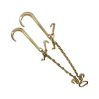 New G70 V-Chain Bridle w/ 15" Large J Hooks, T- Hook&J-Hook w/Grab Hooks 2' Legs