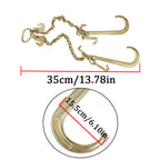New G70 V-Chain Bridle w/ 15" Large J Hooks, T- Hook&J-Hook w/Grab Hooks 2' Legs