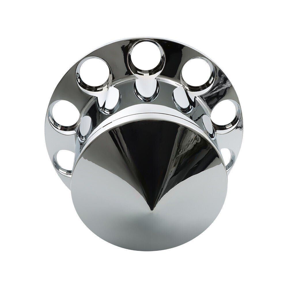 Chrome Semi Trucks Hub Cover Wheel Set Rear 33mm Nut Covers Spike USA