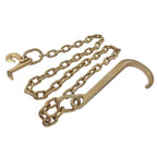 5/16 X 6FT GRADE 70 J HOOK TOW DOLLY AXLE WRECKER TIE DOWN SLING SHACKLE CLEVIS