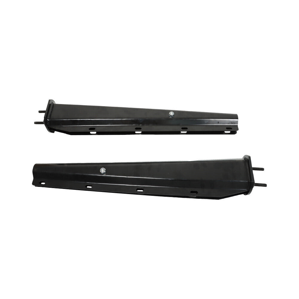 Black Steel Straight New Mud Flap Hangers 30" Pair 2.5" Semi Truck Spring Loaded