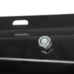 Black Steel Straight New Mud Flap Hangers 30" Pair 2.5" Semi Truck Spring Loaded