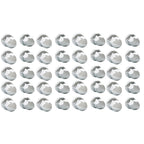 Chrome 33mm Lug Nut Covers Push-on Bullet Flanged For Semi Trucks Pack of 40