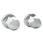 Chrome 33mm Lug Nut Covers Push-on Bullet Flanged For Semi Trucks Pack of 40