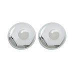 Chrome 33mm Lug Nut Covers Push-on Bullet Flanged For Semi Trucks Pack of 40
