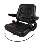 Universal Folding Seat For Tractor And Forklift With Slide/ Armrest/ Seatbelt