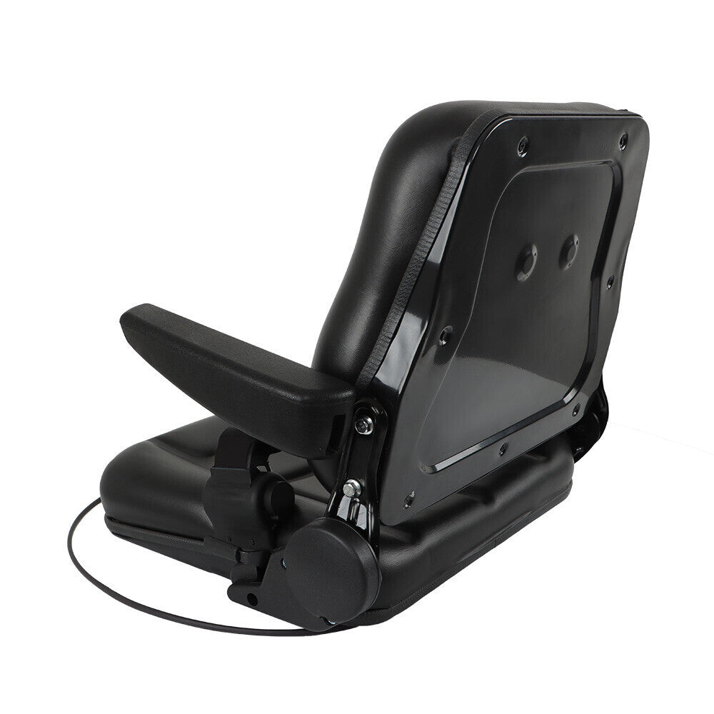 Universal Folding Seat For Tractor And Forklift With Slide/ Armrest/ Seatbelt