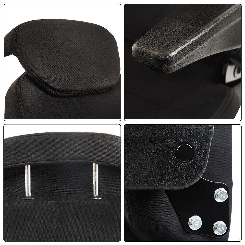 Black Seat Assembly For New Holland Loader Backhoe 555 555A 555B 555C 555D 555E