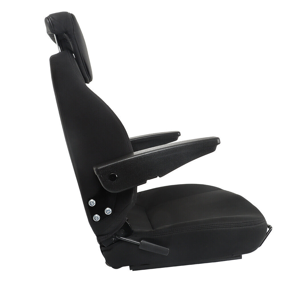 Black Seat Assembly For New Holland Loader Backhoe 555 555A 555B 555C 555D 555E