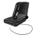 Forklift Seat Fold Down Tractor Seat with Adjustable Angle Back Universal