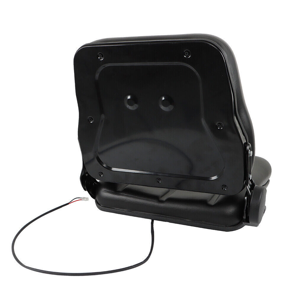 Forklift Seat Fold Down Tractor Seat with Adjustable Angle Back Universal