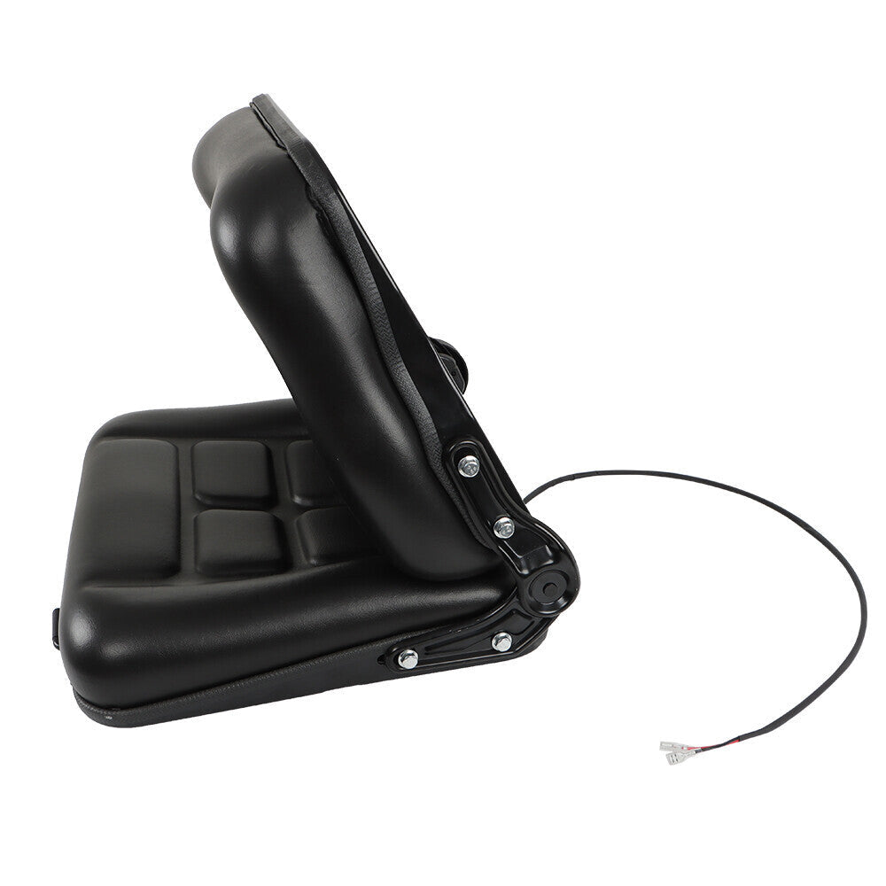 Forklift Seat Fold Down Tractor Seat with Adjustable Angle Back Universal