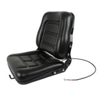Forklift Seat Fold Down Tractor Seat with Adjustable Angle Back Universal