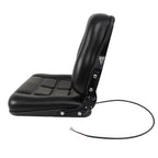 Forklift Seat Fold Down Tractor Seat with Adjustable Angle Back Universal
