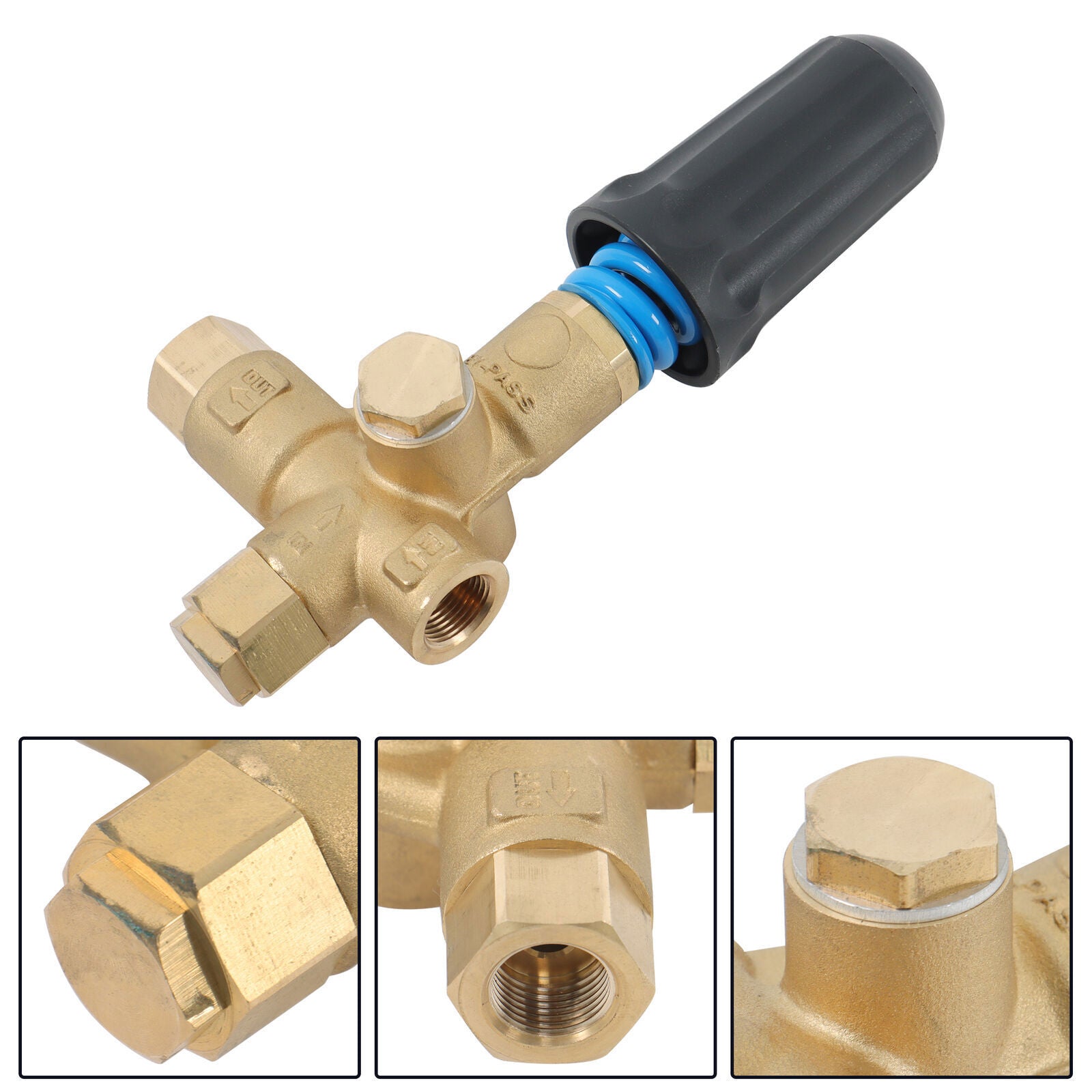 3/8" Npt 10.5 Gpm 4500 PSI Pulsar4hp Trapped Pressure Unloader Valve