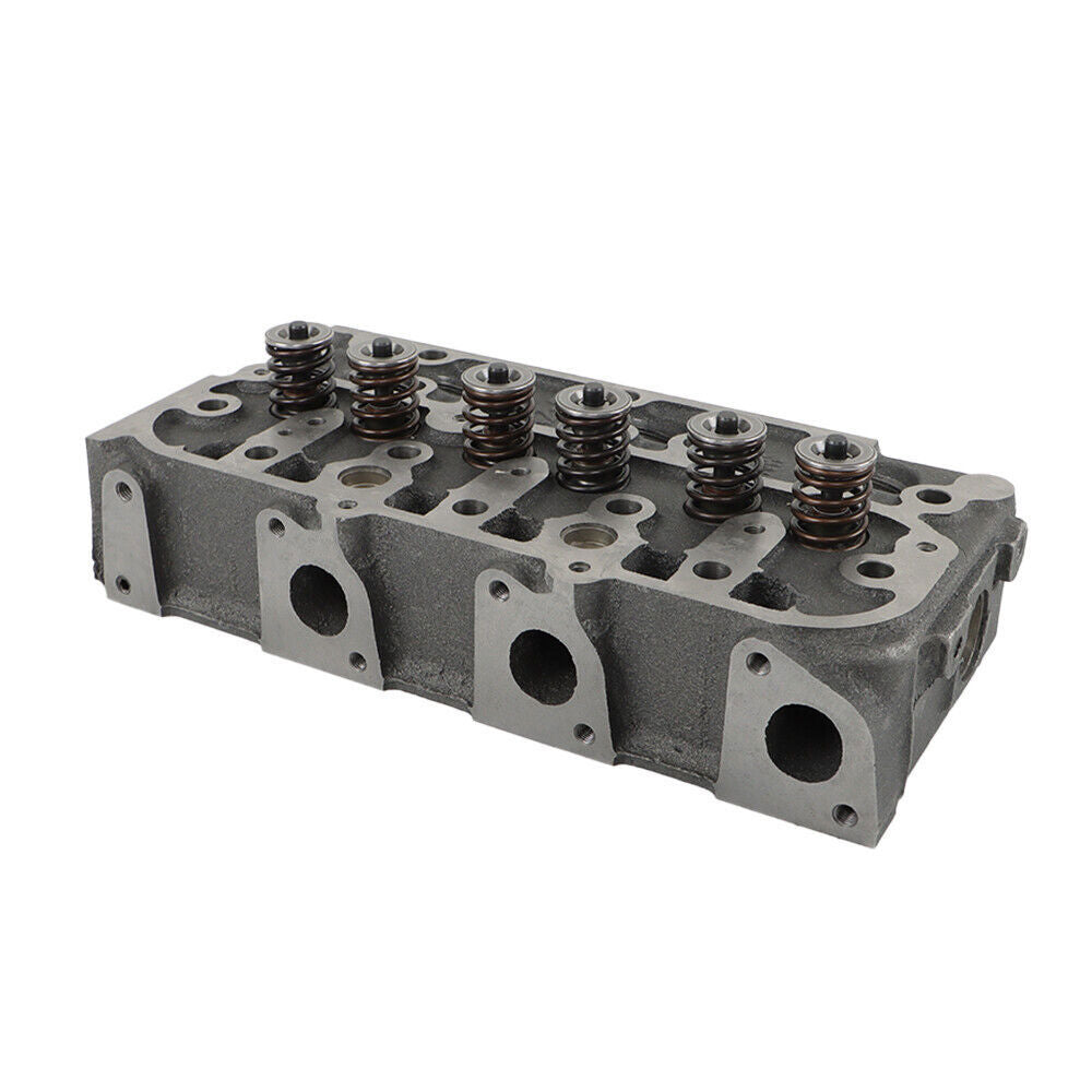 Complete Cylinder Head w/ Valves Gasket Kit For Kubota D1305 B26 FZ2400 RTV1100