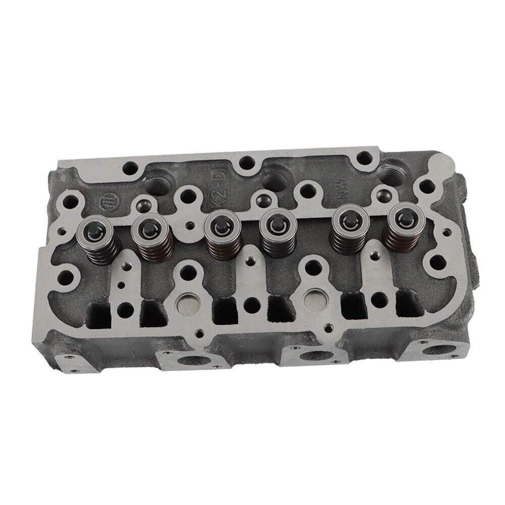 Complete Cylinder Head w/ Valves Gasket Kit For Kubota D1305 B26 FZ2400 RTV1100