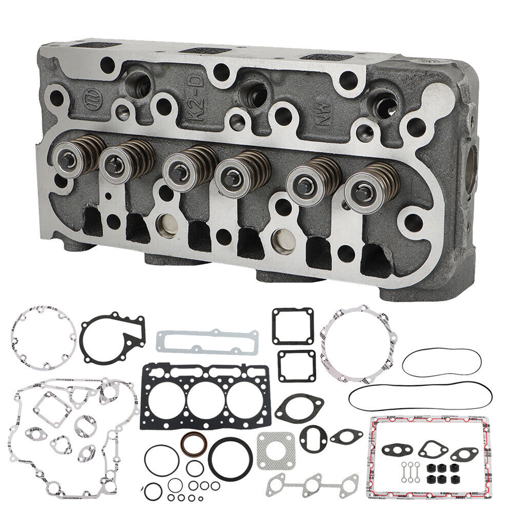 16022-0304 Complete Cylinder Head W/ Full Gasket Kit For Kubota D1105 RTV1100