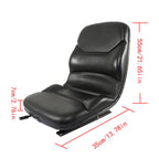 Black Seat For Case Backhoe Loader 584D 584E 585D Skid Steer Loader Forklifts
