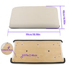 2 × White Seat Bottom Cushion Assembly For Club Car DS Golf Cart 1979-2000.5