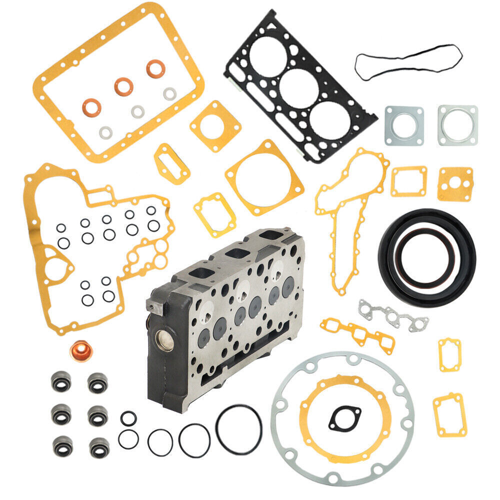 Complete Cylinder Head & Gasket Assy For Kubota D1703 Bobcat 238 325 328