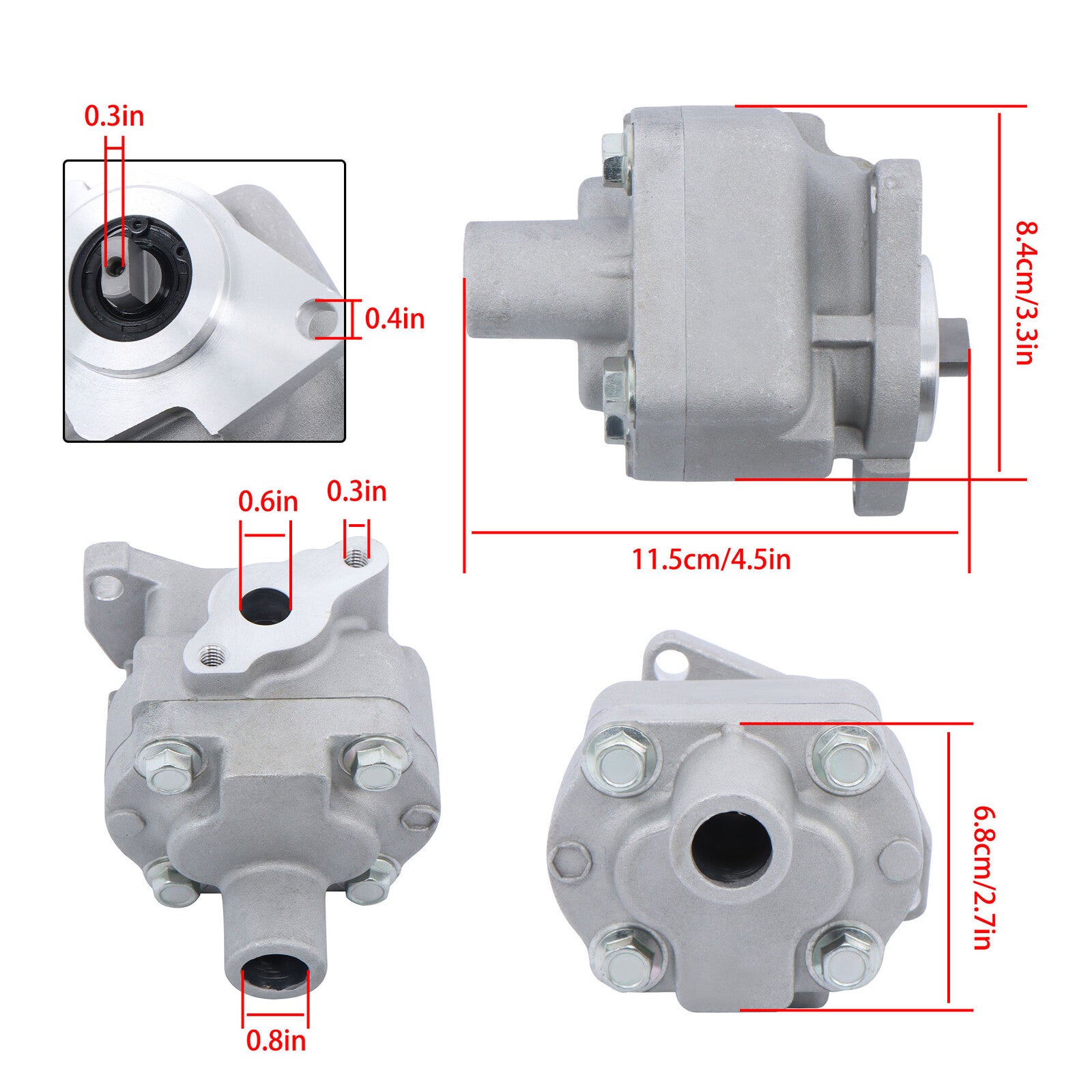 6C040-36300 Hydraulic Pump for Kubota B1700D, B1700E, B2100D, B2100E, B2400E